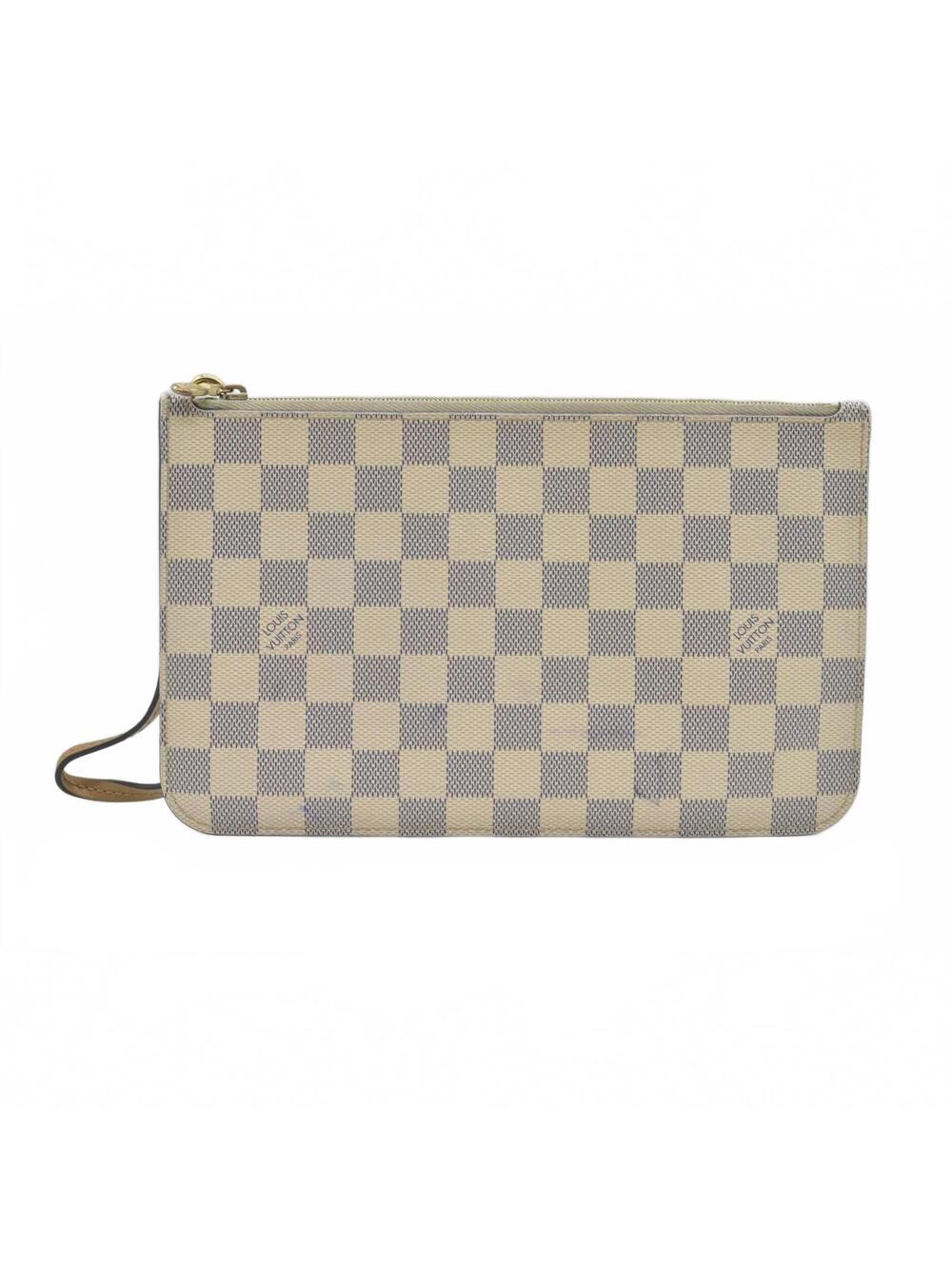 $650 Louis Vuitton Damier Azur Braided Neverfull MM